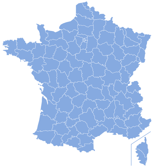 Carte de France des webcams par Départements 